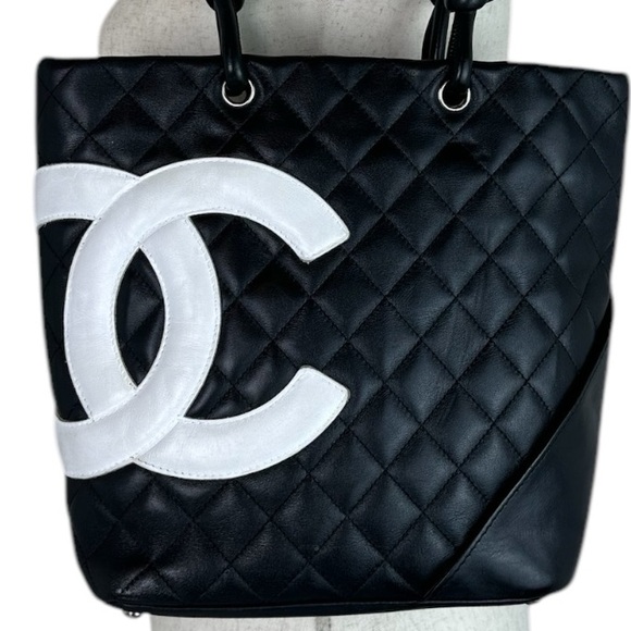 CHANEL CC CAMBON CALFSKIN SHOPPER TOTE BAG - Picture 1 of 14